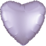 Anagram Pastel Lilac Heart Satin Luxe Standard HX Unpackaged Foil Balloons S15 - 3990502