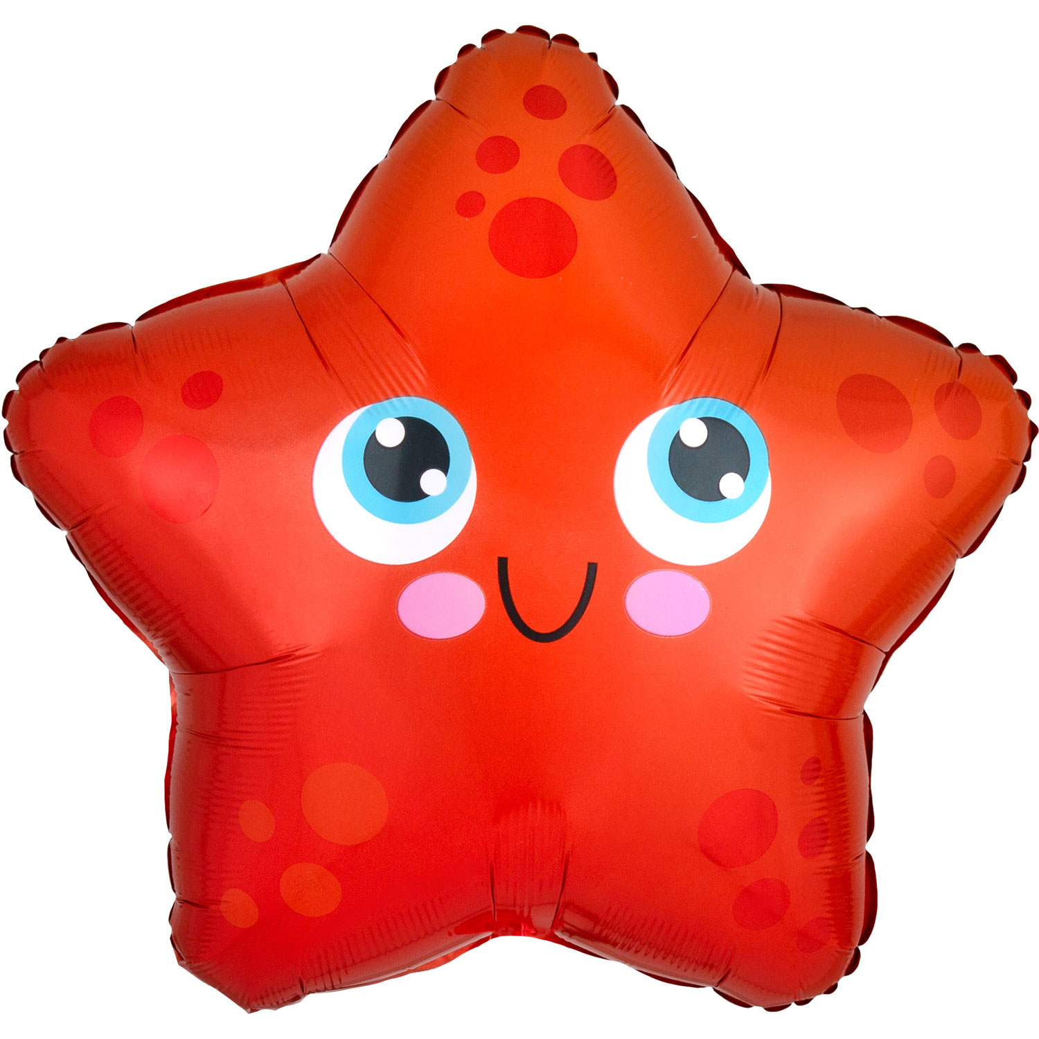 Anagram Starfish Standard Shape Foil Balloons 17"/43cm w x 16"/40cm h S50 - 4120301