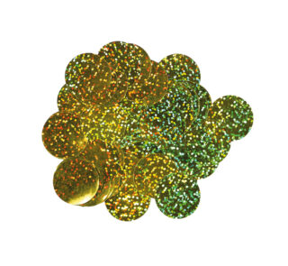 Oaktree Holographic Foil Confetti 10mm x 14g Gold - 647640