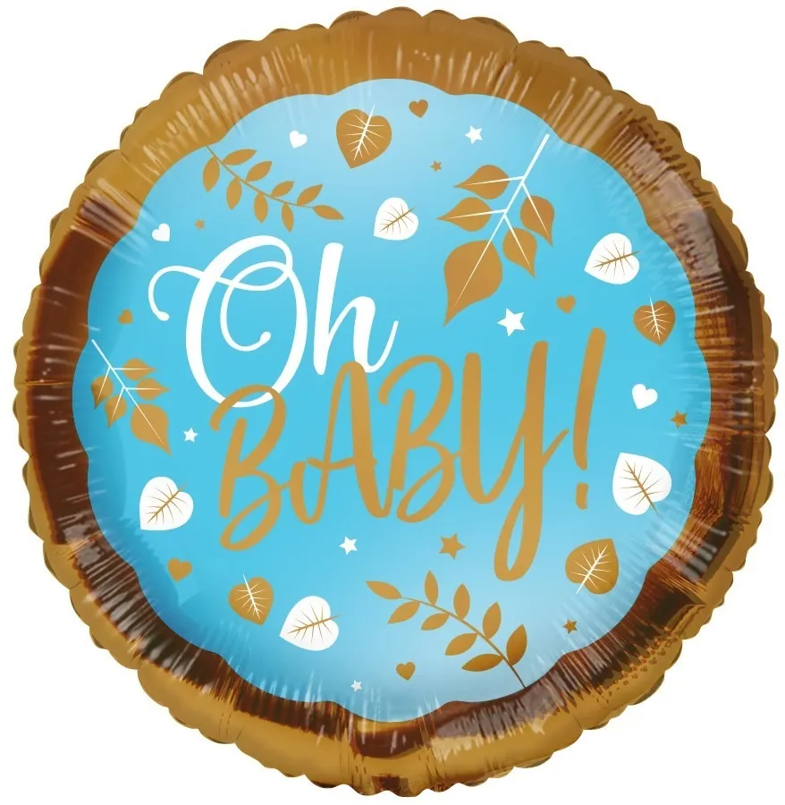 ECO Balloon - Oh Baby! Blue (18 Inch)*