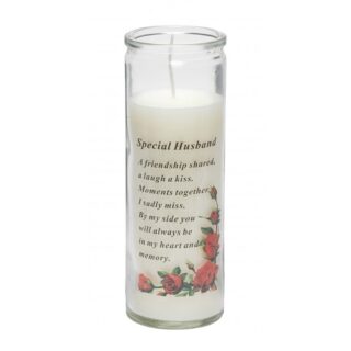 David Fischhoff - Special Husband Glass Candle 6.3 x 18cm - DF15807-G