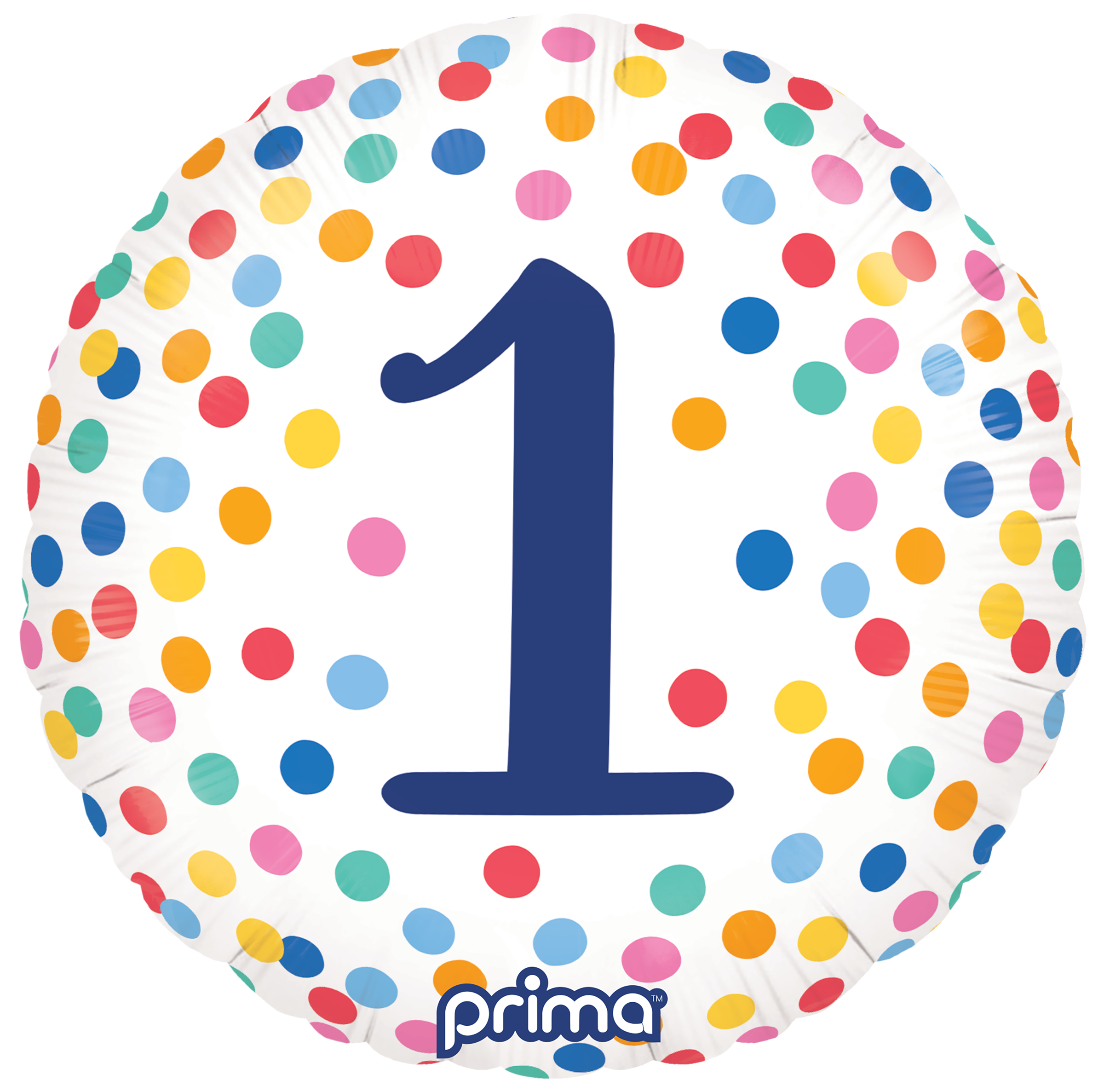 Prima - 18” Round Happy Birthday Colorful Confetti 1 - PF-BDC1-18-50-1 *
