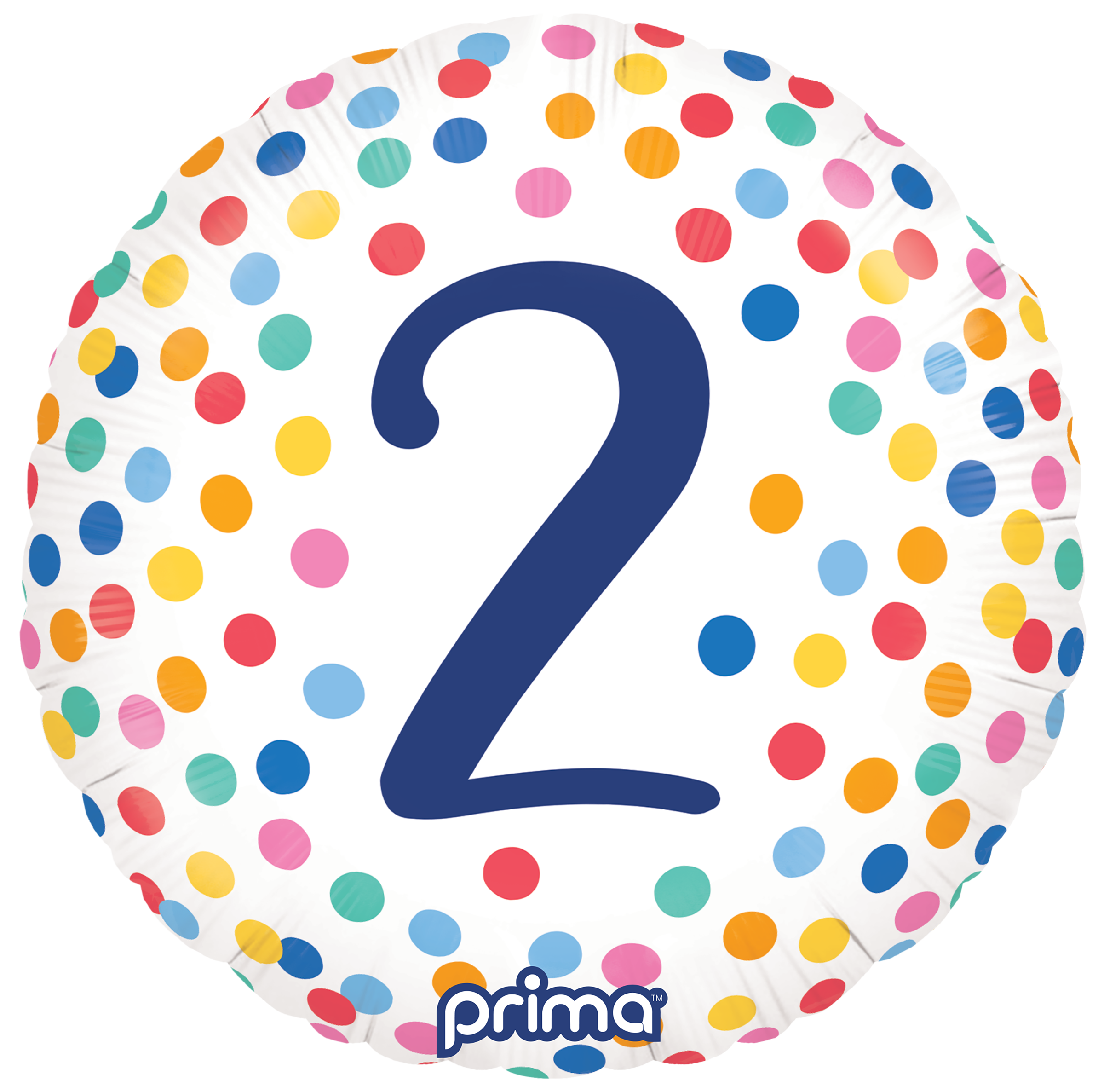 Prima - 18” Round Happy Birthday Colorful Confetti 2 - PF-BDC2-18-50-1 *