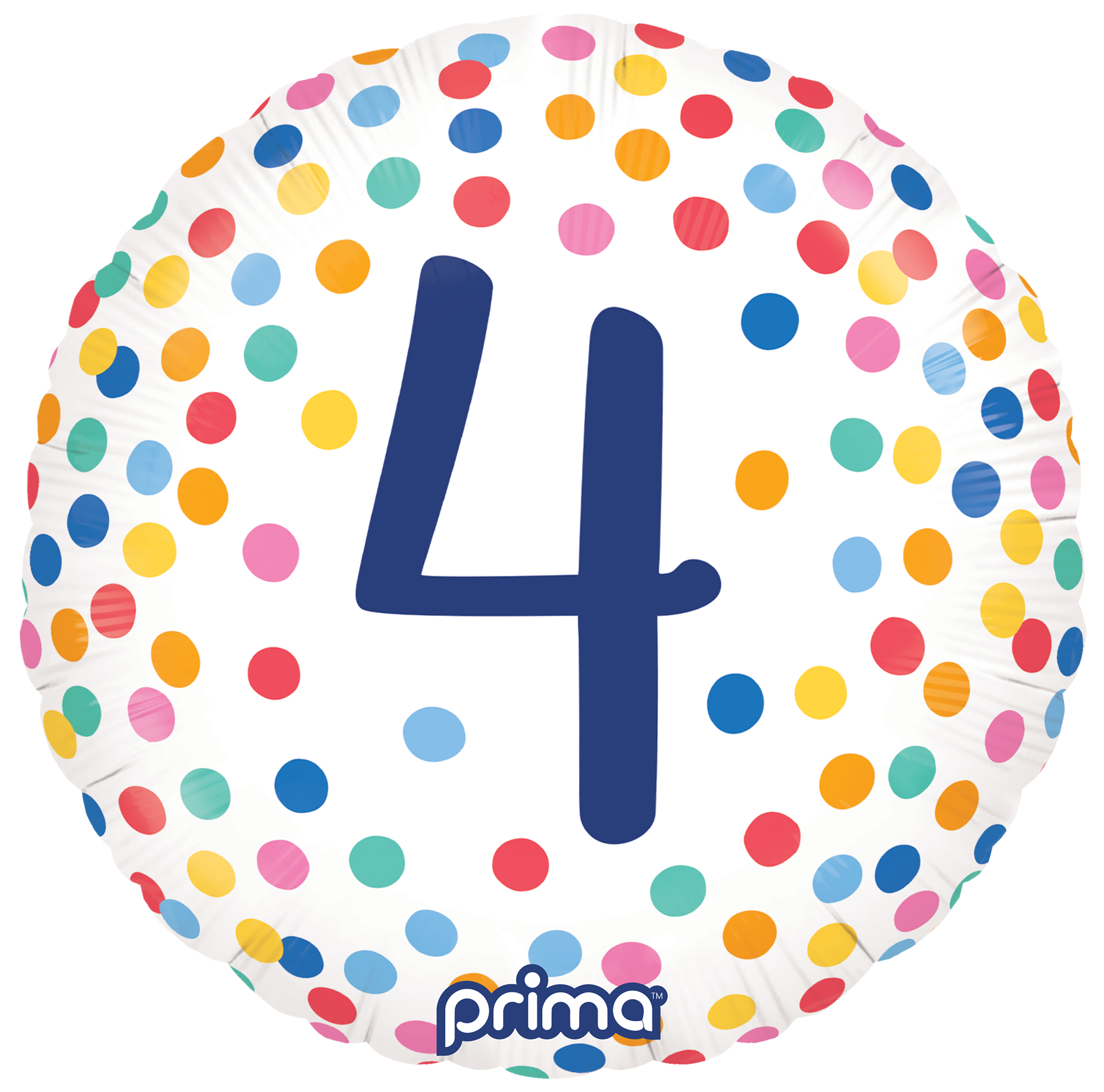 Prima - 18” Round Happy Birthday Colorful Confetti 4 - PF-BDC4-18-50-1 *