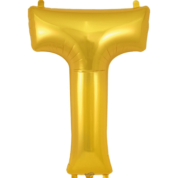 Oaktree 34inch Letter T Gold - 605336