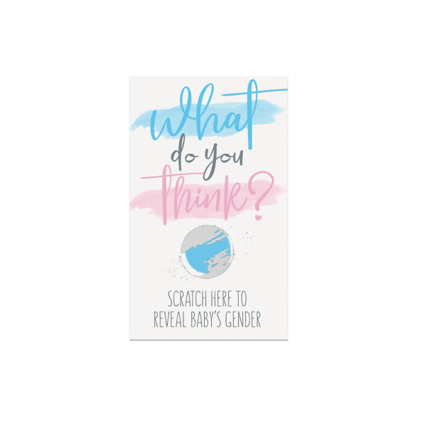 "Boy" Scratch-Off Gender Reveal Party Games, 10ct