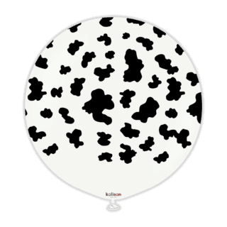 Kalisan - Safari Cow White Black Print - 24" - 22454797