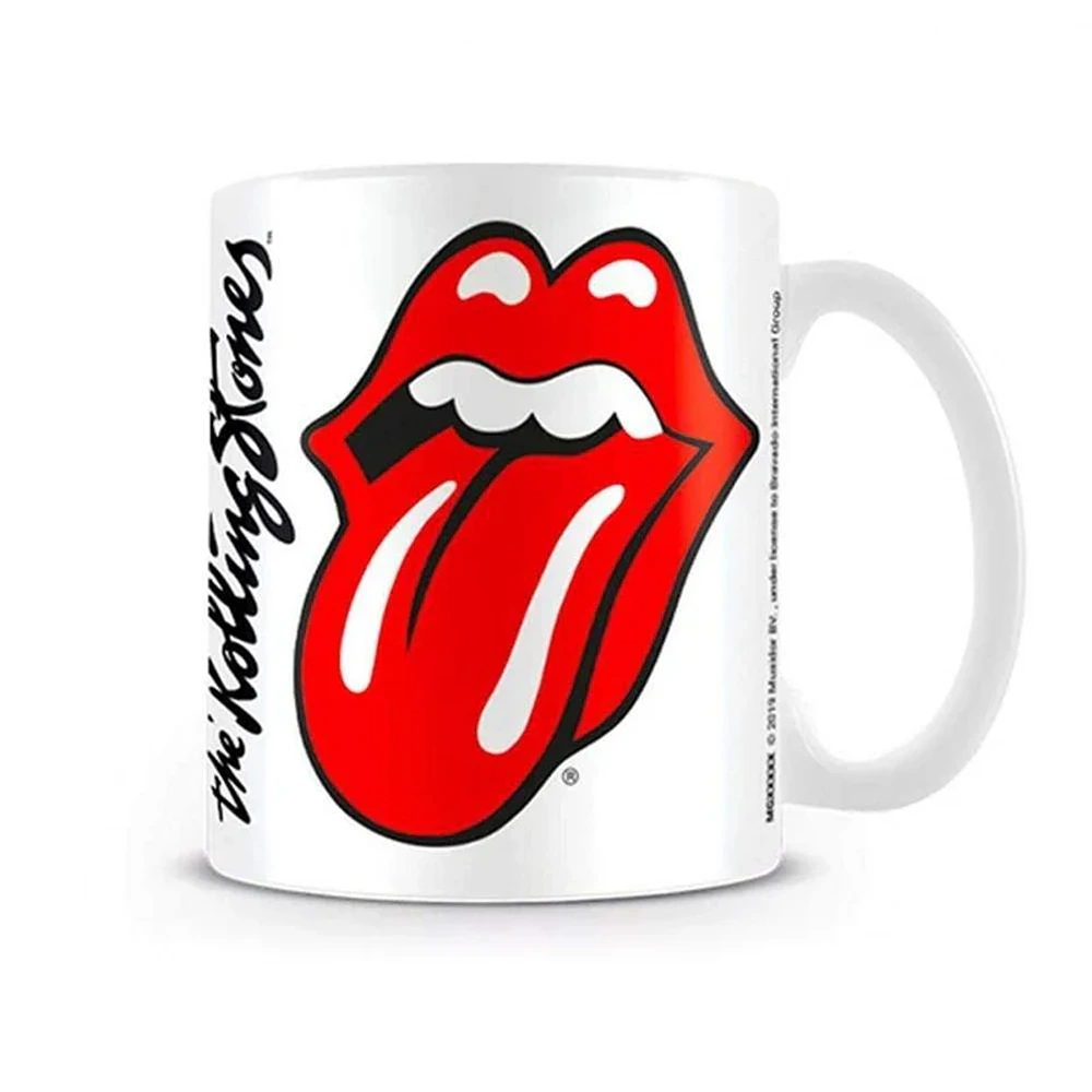 The Rolling Stones (Lips) White Mug - 110z - MG25627C*