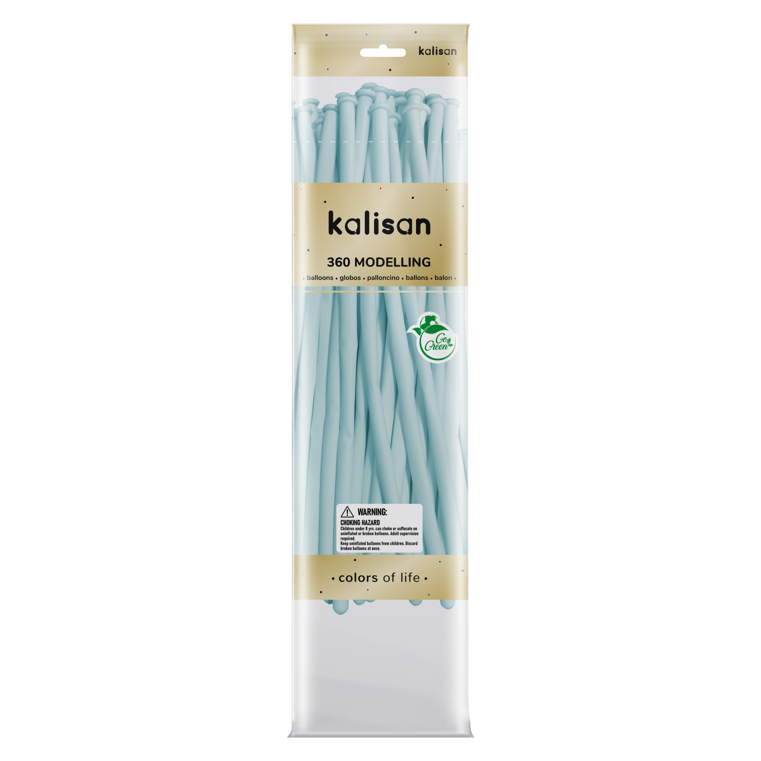 Kalisan Latex 360M Macaron Baby Blue - 50CT Nozzle Up - 50CT - 10330075