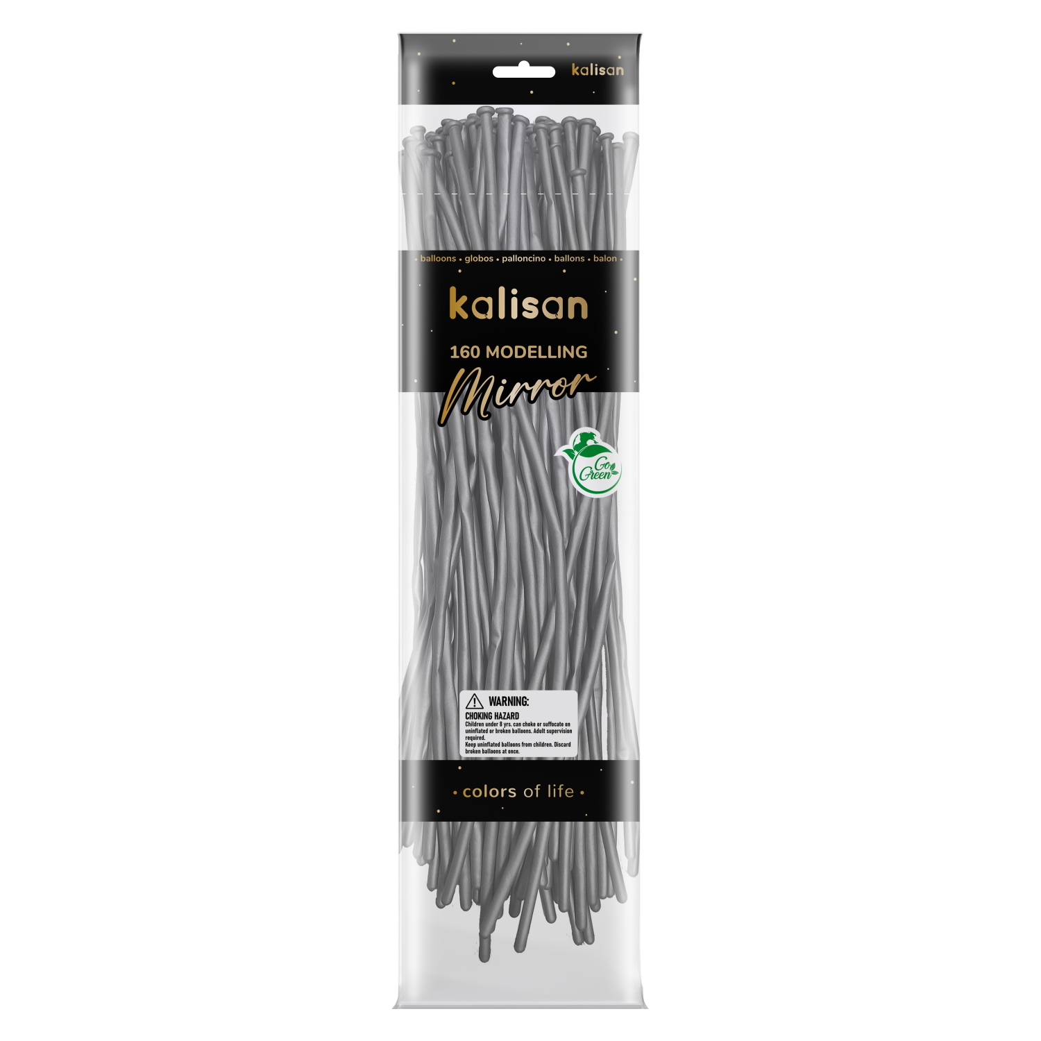 Kalisan - 160M Mirror Silver - 50CT Nozzle Up - 50CT - 10150025