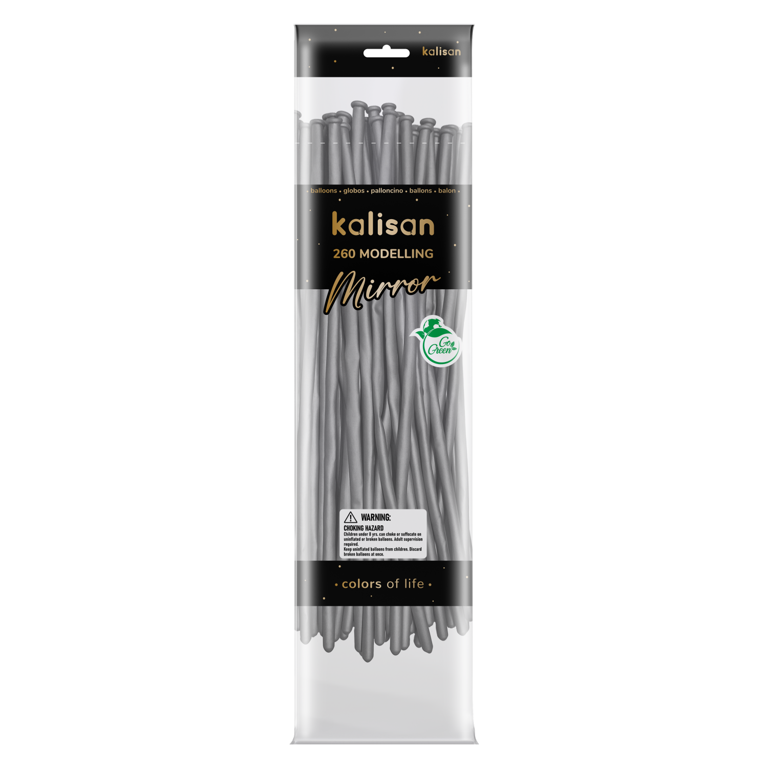 Kalisan - 260M Mirror Silver - 50CT Nozzle Up - 50CT - 10250025