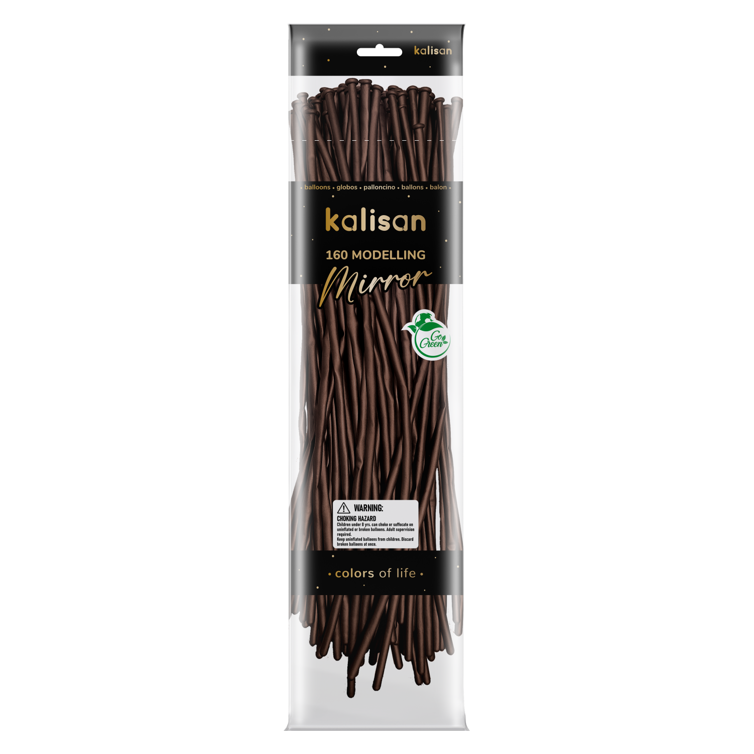 Kalisan - 160M Mirror Chocolate - 50CT Nozzle Up - 50CT - 10150145