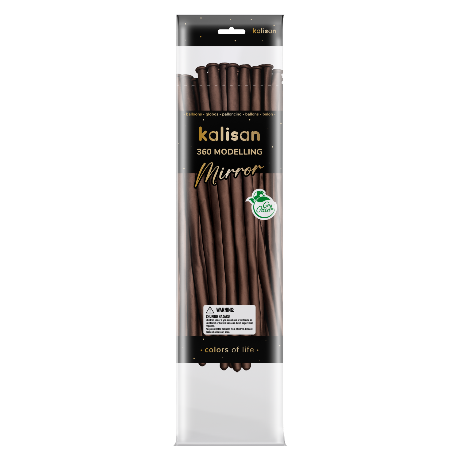 Kalisan - 360M Mirror Chocolate - 50CT Nozzle Up - 50CT - 10350145