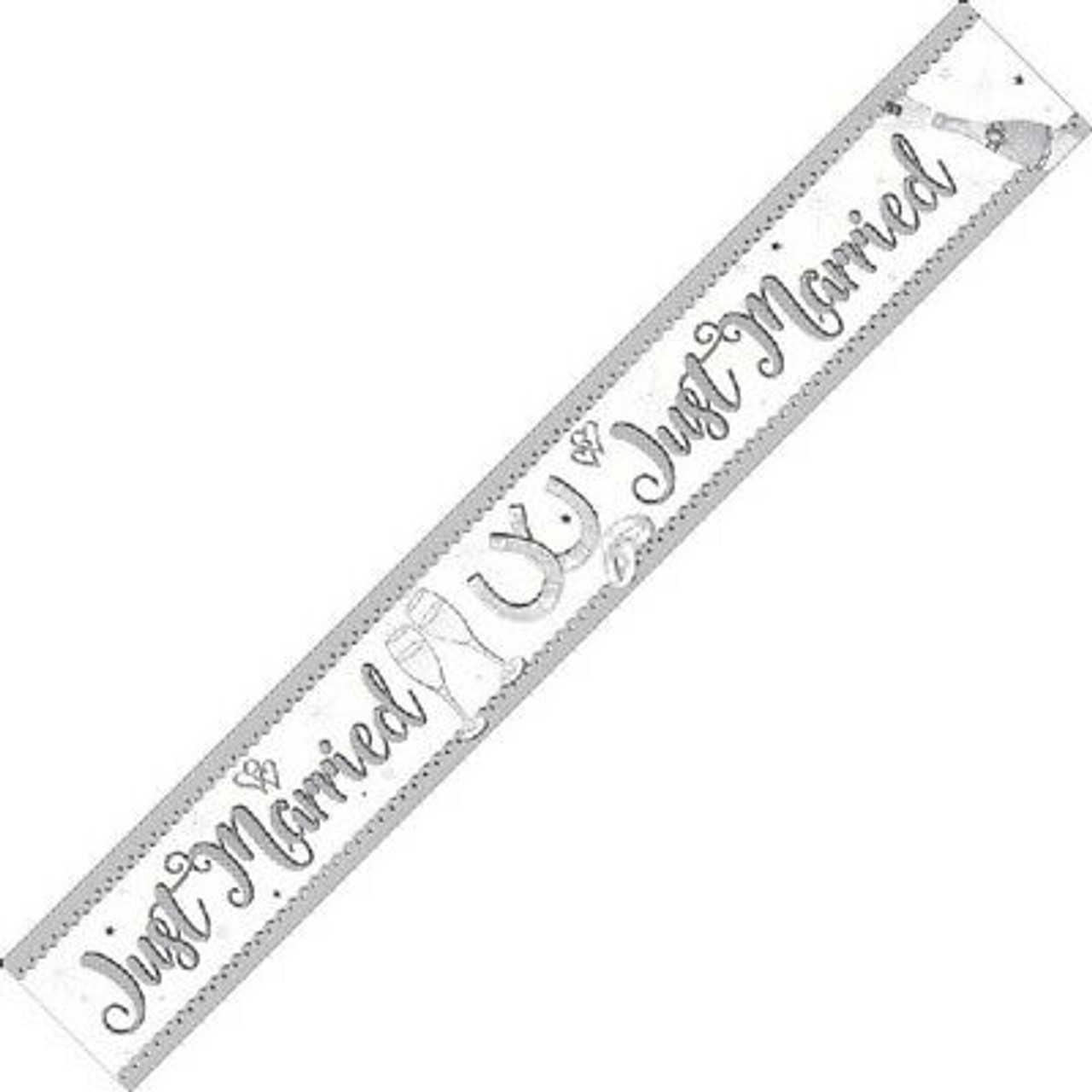 Holographic Just Marrid Banner - 2.6m - 6837-JMCC - Eurowrap