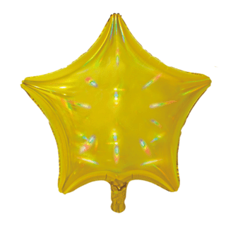 Sensations - Iridescent Gold 19" Star Foil Balloon -  BLRF-STSC19/01
