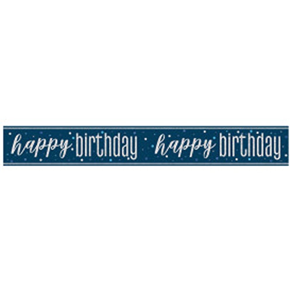Unique - Glitz Blue HB Banner - 9ft - 82546