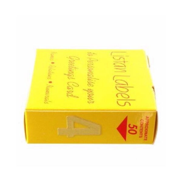 GOLD NO.4 LISTAN LABELS 50S - 681653