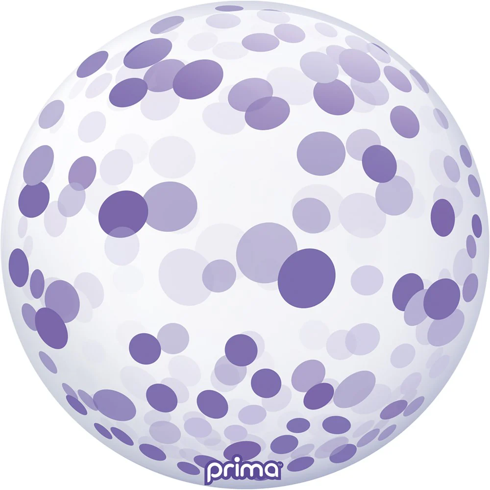 Prima - 20” Purple Confetti Sphere - PS-PRCF-22-50-1 *