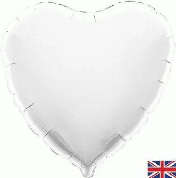 Oaktree 18" White Heart (Flat) - 10003H