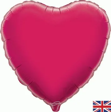 Oaktree - 18'' Fuchia Heart ( Flat ) -10007H