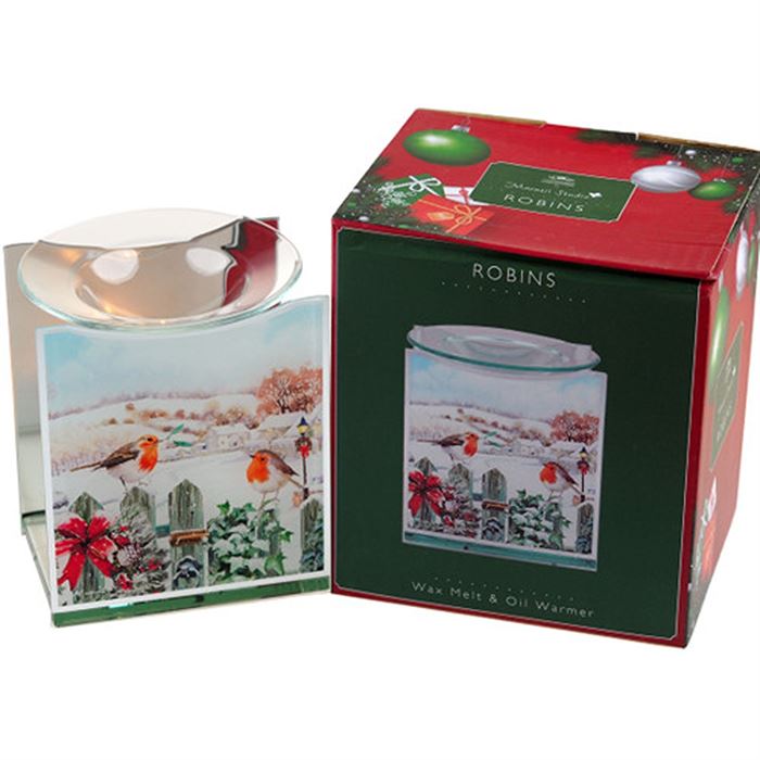 CHRISTMAS ROBINS OIL BURNER LP52018*
