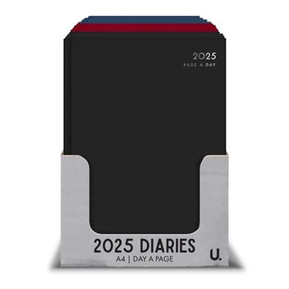 2025 A4 Page A Day Classic Diary  - P2510