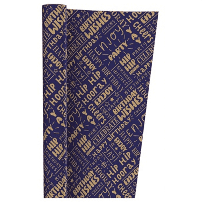 gift Roll Wrap Birthday Wishes 2m GW20G