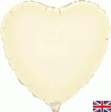 Oaktree - 18'' Ivory Heart ( Flat ) - 10018H