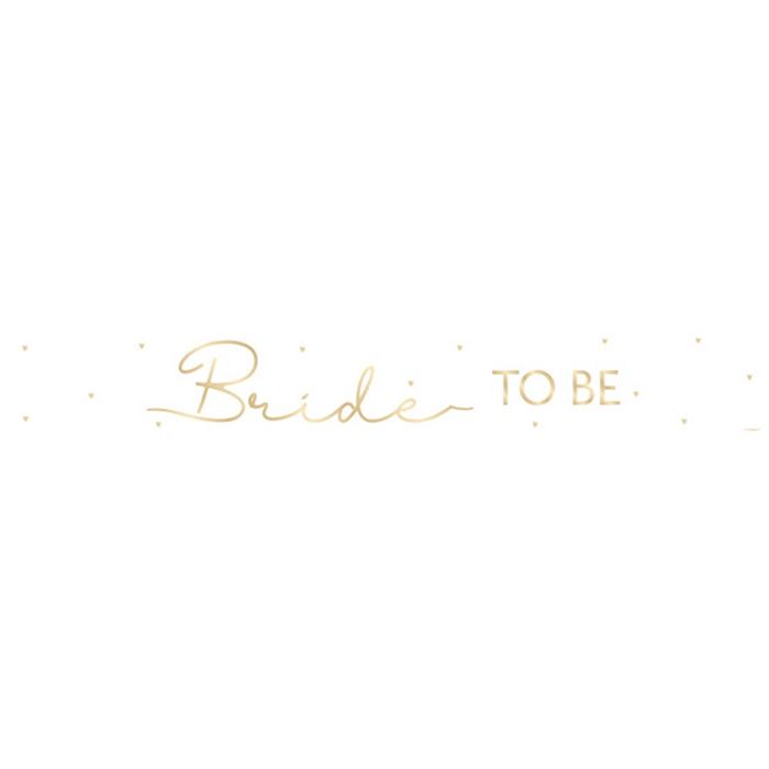Unique - Bride To Be Foil Banner, 9 ft - 85930