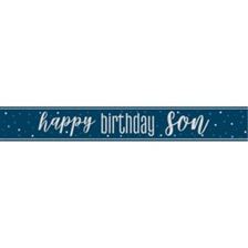 Unique - Birthday Son Foil Banner, 9 ft -  85920