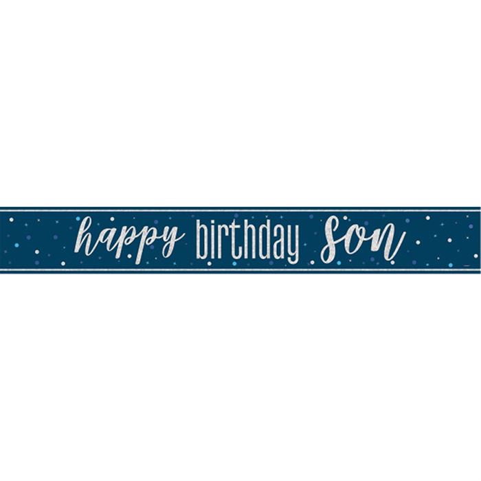 Unique - Birthday Son Foil Banner, 9 ft - 85920
