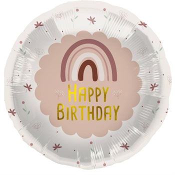 18" Happy Birthday - Pink Boho Rainbow - 67931