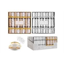 Harvey & Mason 8 Silver / Gold Saucer Crackers -XM6605