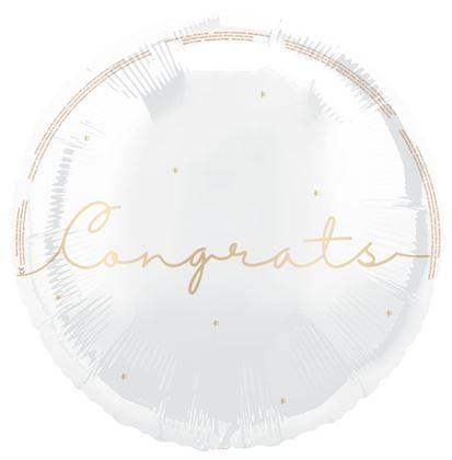 Unique - Congrats Round 18" Foil Balloon, Packaged - 82121