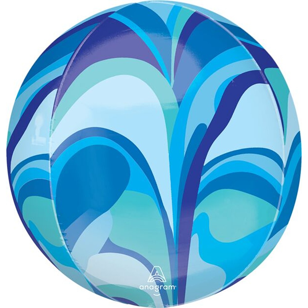 Anagram - Blue Macro Marble Orbz - 16" - 4708401*