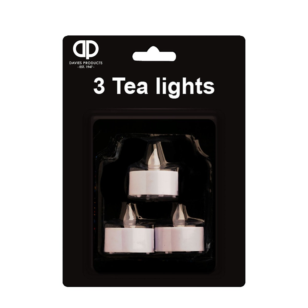 Davies Products - 3 LED TEA LIGHTS - 55312