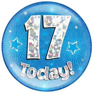 Oaktree Holographic Jumbo Badge - 17 Today Blue - 633490