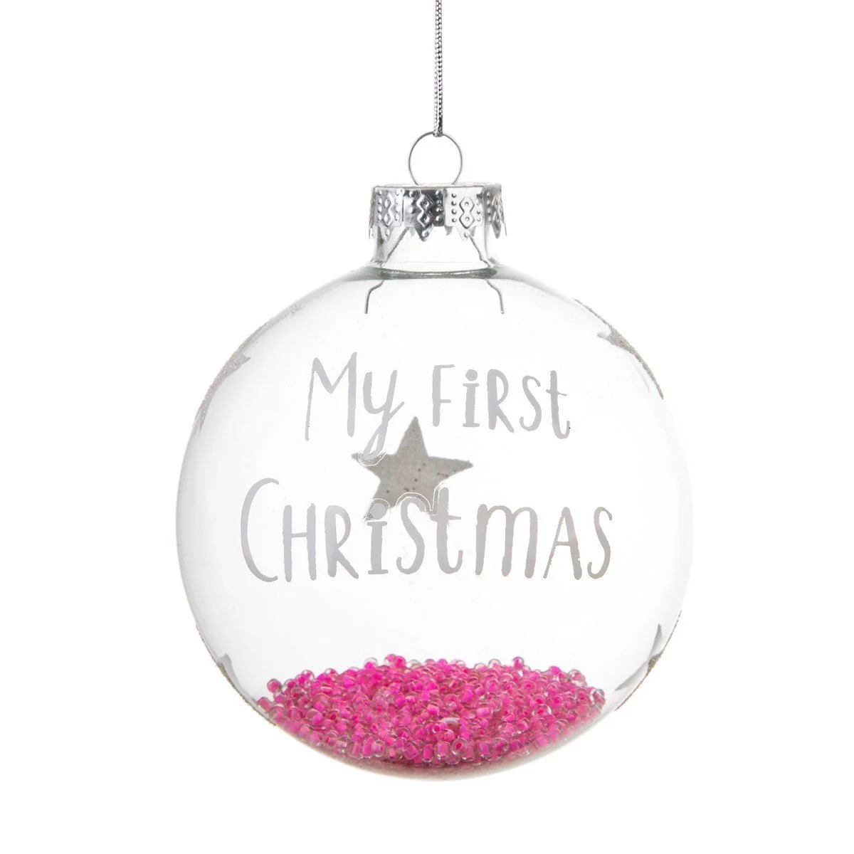 Baby Girl My First Christmas Bauble