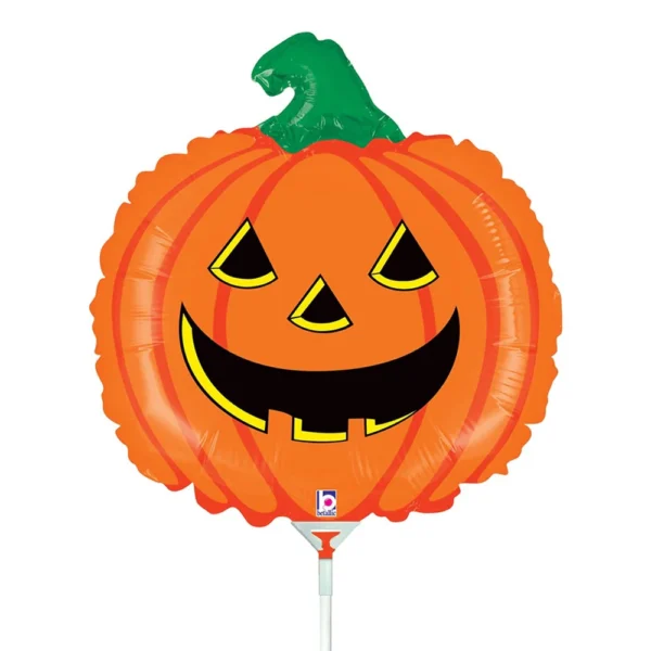 Grabo 14 inch Pumpkin   Mini Foil Balloon (Air Filled)