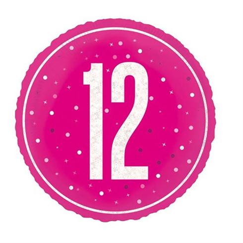 Unique - Pink Glitter 12th - 18" - 85892 *