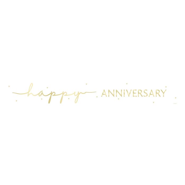 Unique - Happy Anniversary Banner - 9ft - 85986