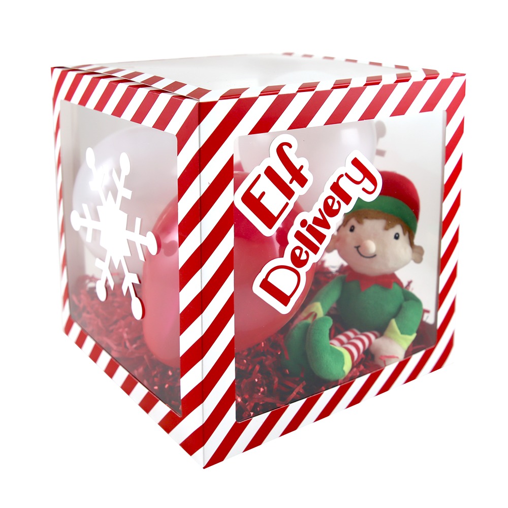XMAS CANDY STRIPE BALLOON BOX - X-33294-XBC