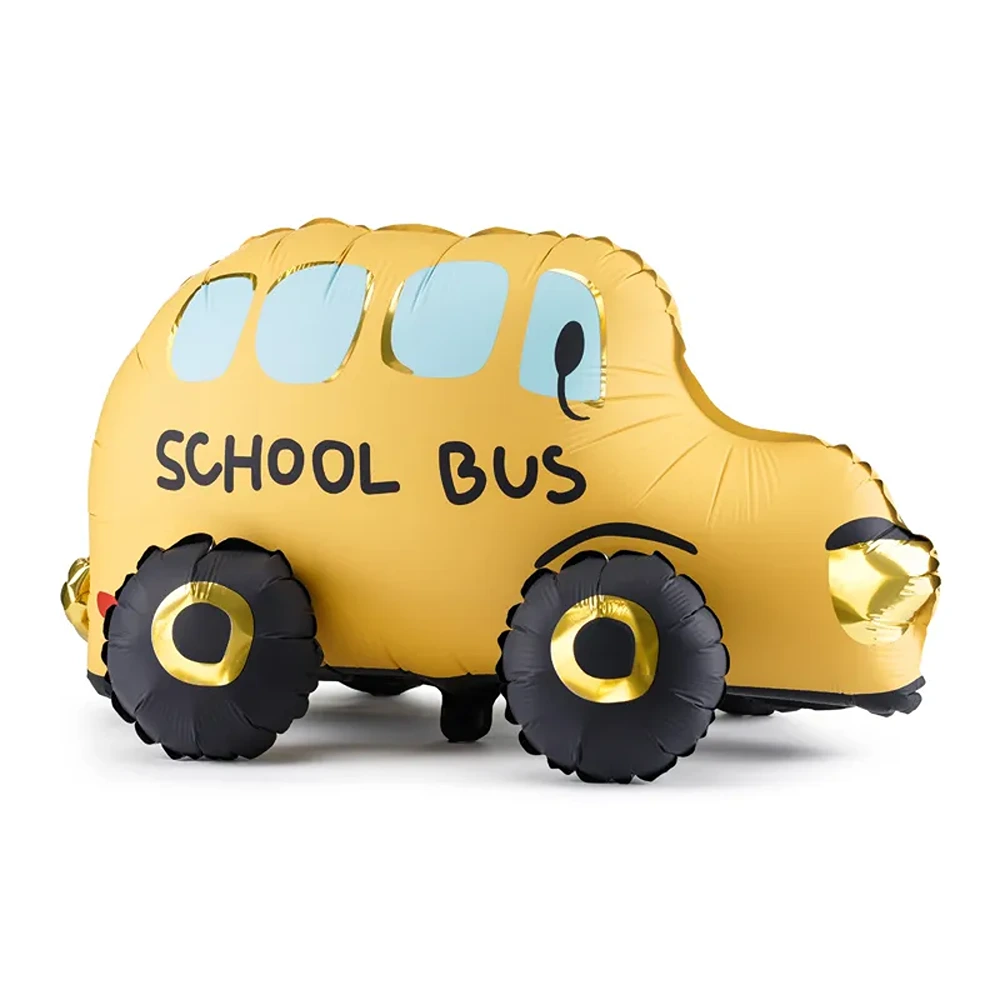 Party Deco - Standing foil balloon Bus, 36x66 cm - FB238