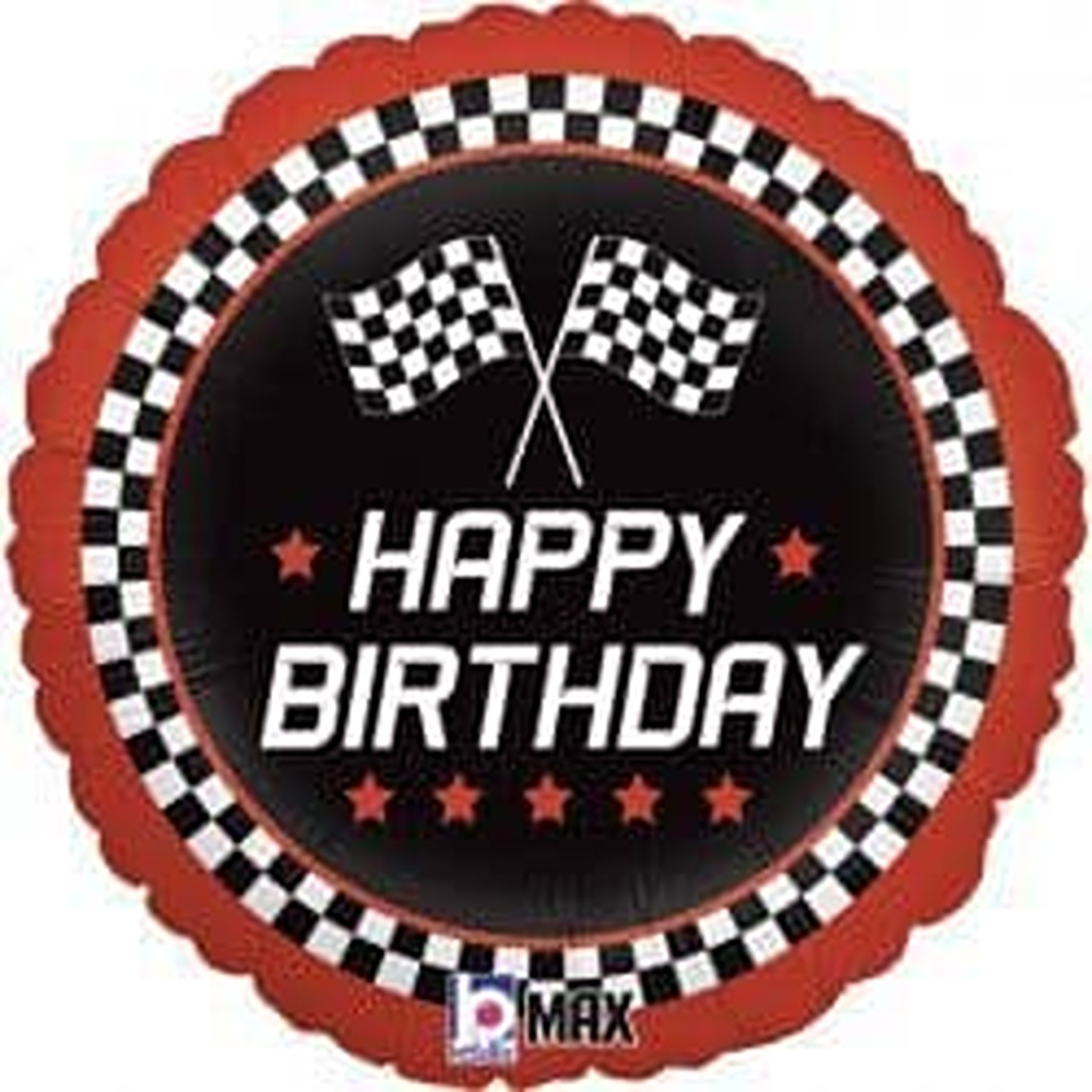 Grabo 18" Checkered Flag Birthday