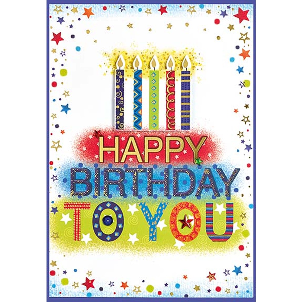 Simon Elvin / Isabelle's Garden - 6 Pack - Birthday TRAD MALE C50 - 31865BIRTHDAY*