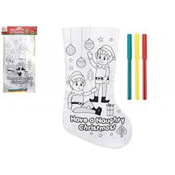 Diy Elf Stocking With 3 Pens - 500227