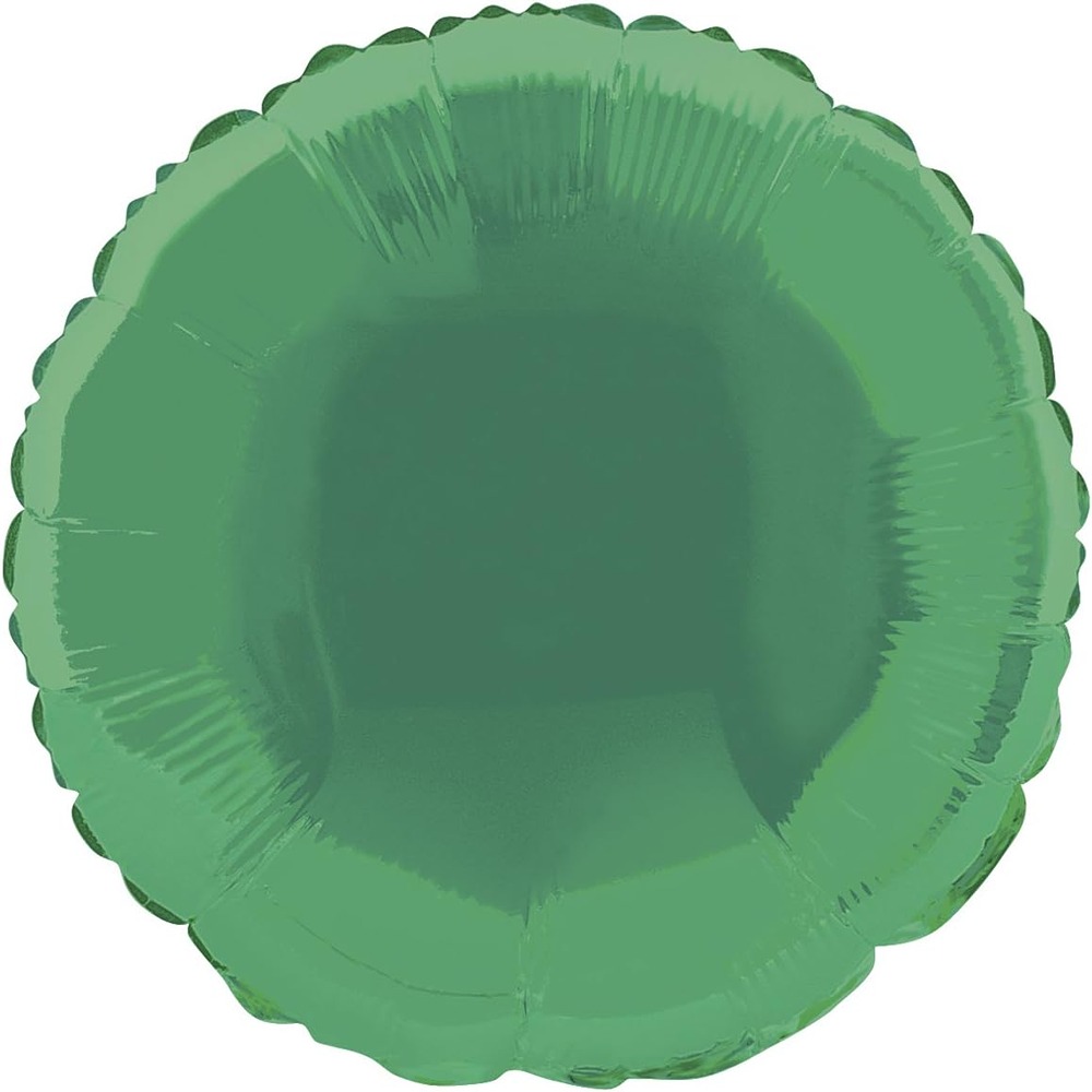 Unique - Metallic Green Round - 18" - 52915 (Unpackaged)