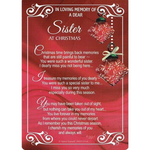 Xpress Yourself - In Loving Memory Of A Dear Sister - 6pk*