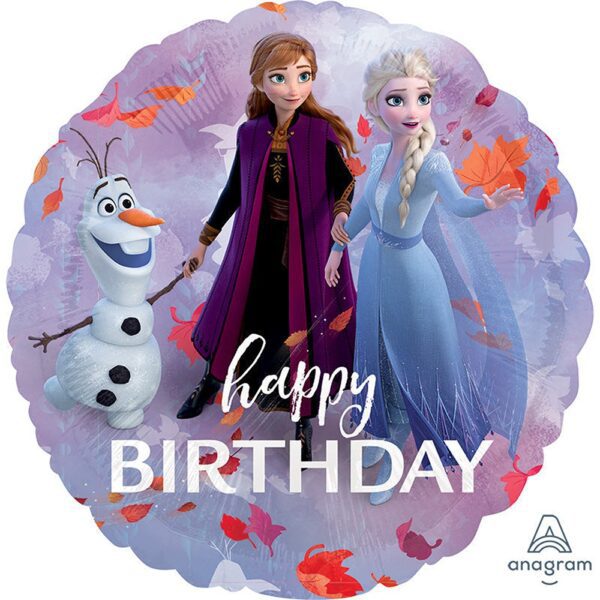 Anagram 18" S60 18" Frozen 2 Happy Birthday Foil Balloon Unpackaged - 4219402