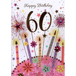 Isabel's Garden - Age 60 Female Cake - Code 50 - 6pk - 30141